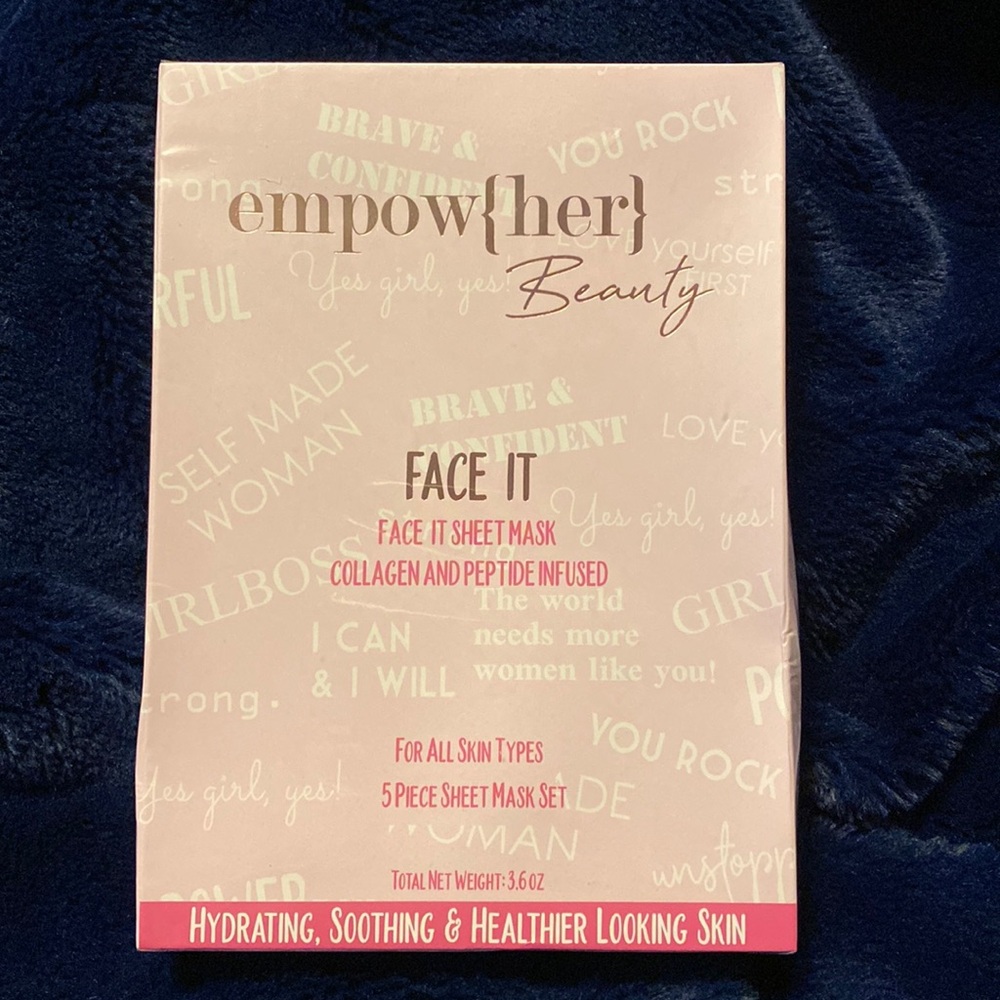 empow{her} beauty NWT 5 piece sheet mask set
